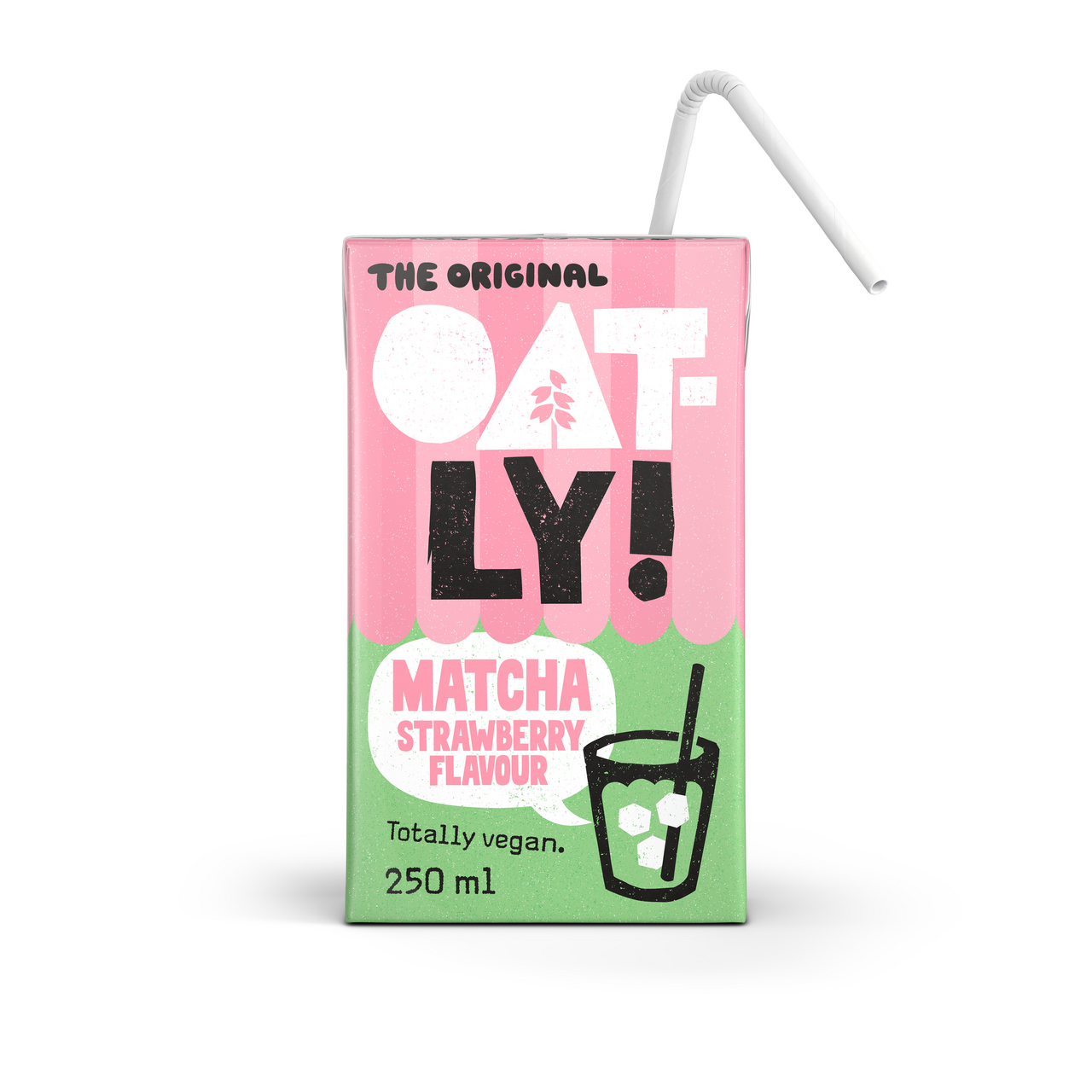 Oatly Germany Matcha Drink Strawberry - 250 ml Packung