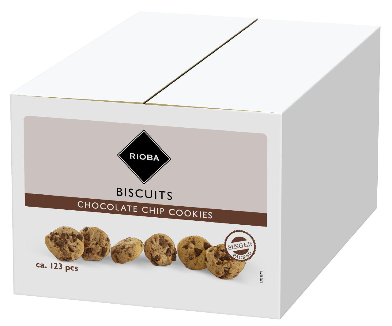RIOBA Chocolate Cookie 120 Stück - 768 g Schachtel