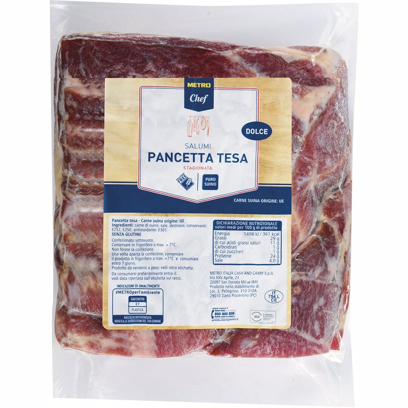METRO Chef Pancetta Tesa Dolce ca. 1,2 kg - je kg
