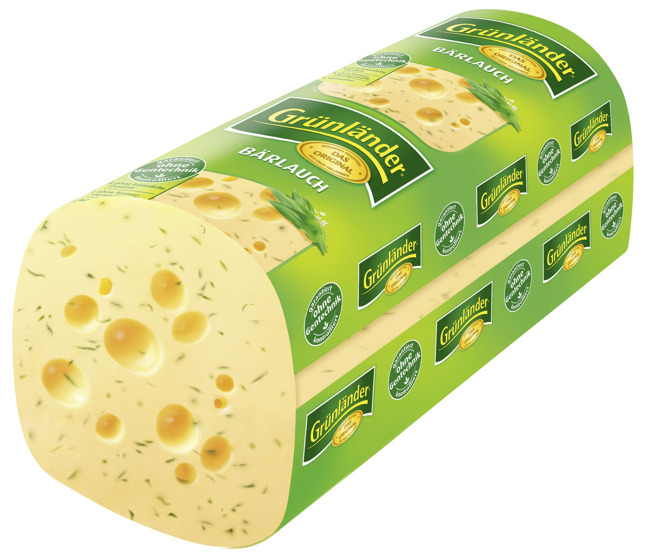 Grünländer Bärlauch Kräuter 48 % Fett ca. 2,7 kg Stücke
