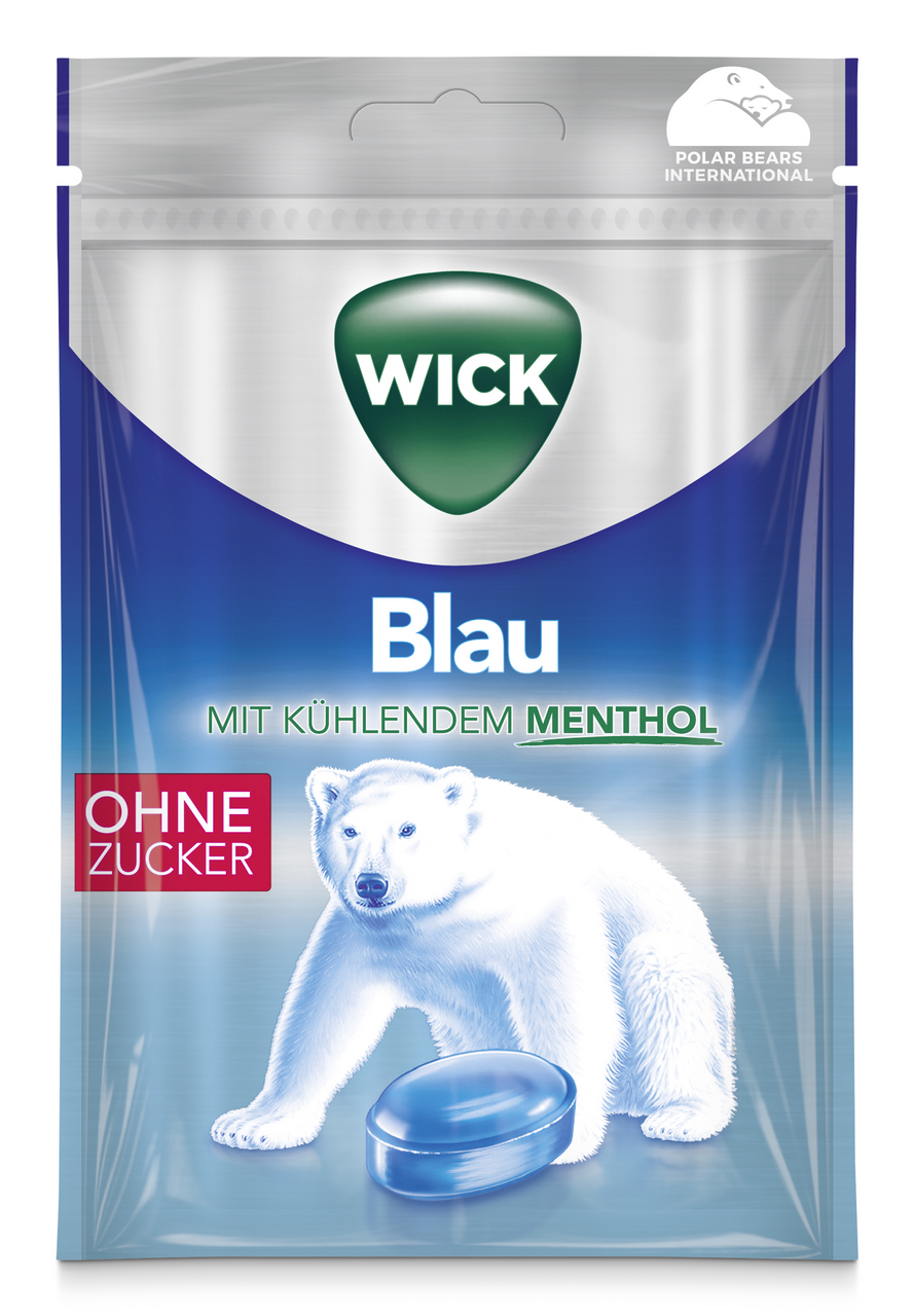 Wick Ohne Zucker Blau - 72 g Beutel