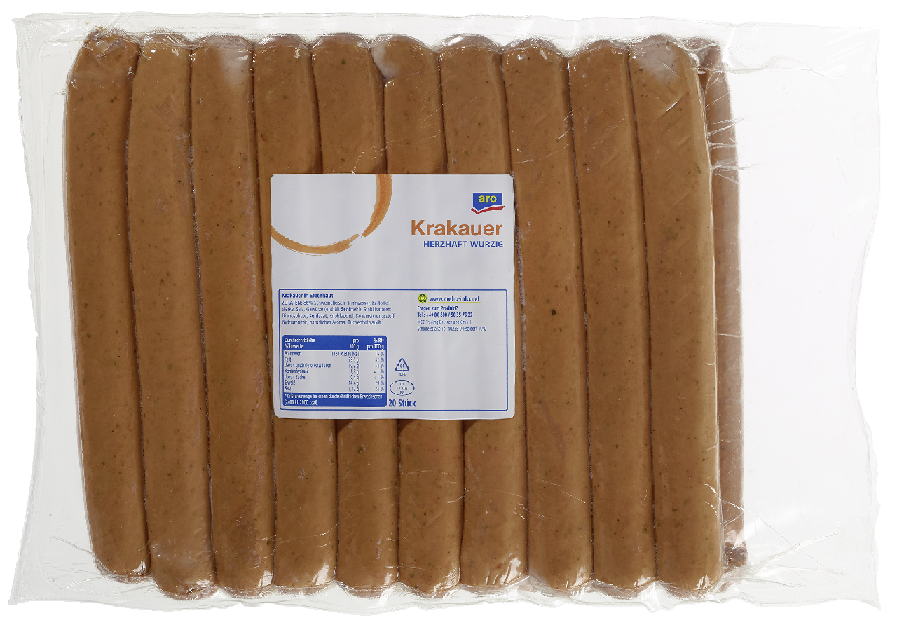 aro Krakauer gekühlt 20 Stück à ca. 120 g - je kg