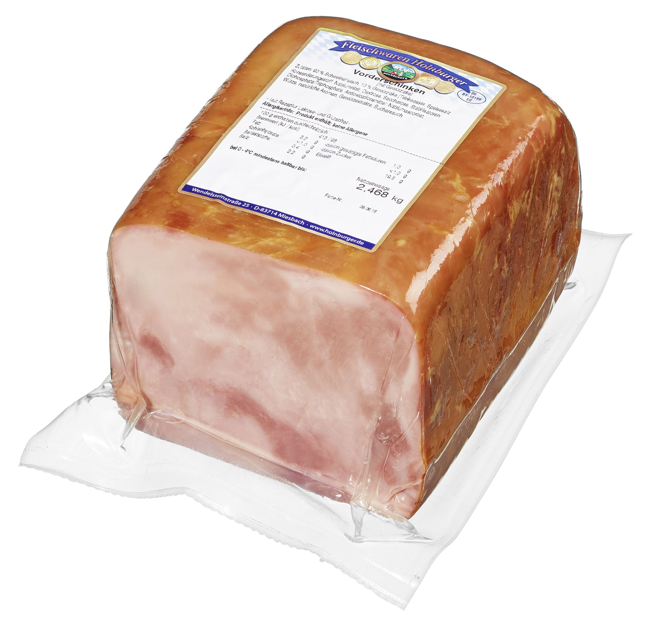 Holnburger Vorderschinken 1/2 Stücke ca. 2,2 kg - je kg