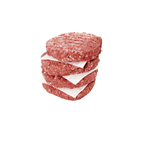 Quisit Big Burger aus Rindfleisch, tiefgefroren, roh, bratfertig, 10 Stück á 100 g - 1 kg Packung