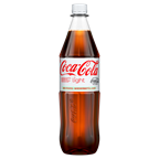 Coca-Cola Light mit Koffein, ohne Zucker - 1 l Flasche