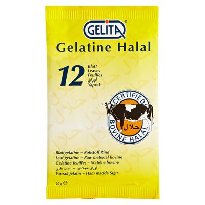 Gelita Blattgelatine 12 Stuck A 1 6 G Rot 50 X G Packungen Metro