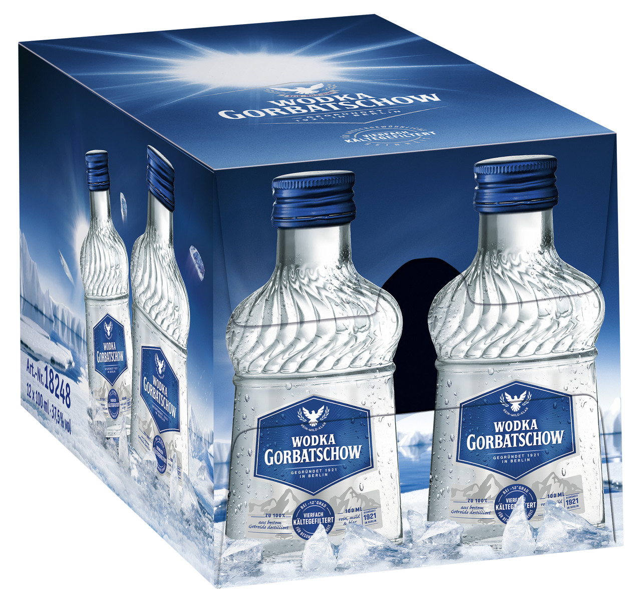 Gorbatschow Wodka 37,5 % Vol. 12 x 0,1 l Karton