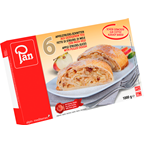 Pan Apfelstrudel Schnitten im gezogenen Teig, tiefgefroren, fertig gebacken, 6 Stück à ca. 165+ g - 1 kg Packung