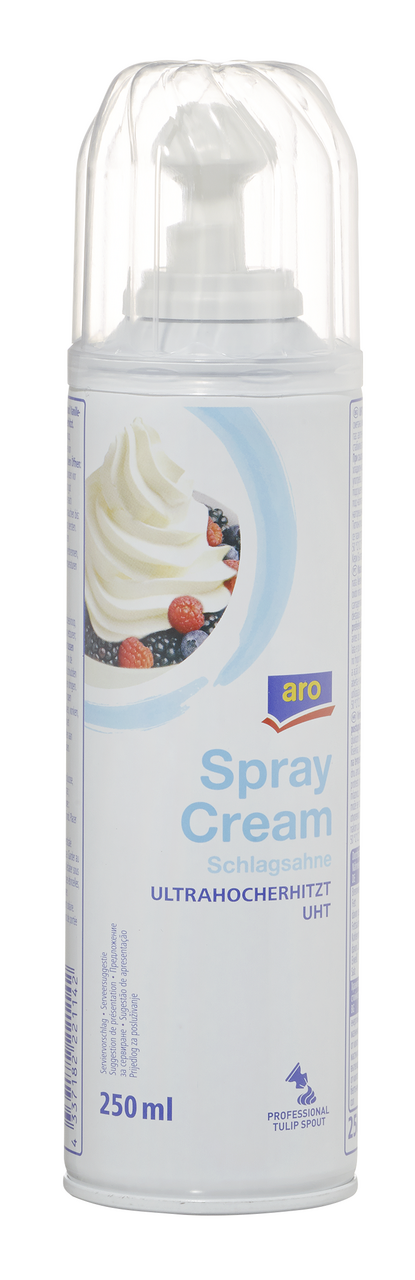 aro Sprühsahne gesüßt 30 % Fett - 250 ml Dose