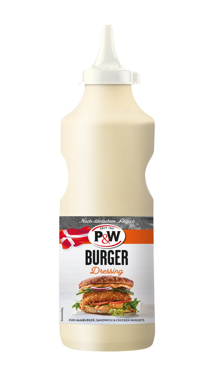 P & W Burger Dressing - 900 g Flasche