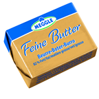 Meggle Feine Butter, 82 % Fett, 100 Einzelportionen à 10 g - 1 kg Karton
