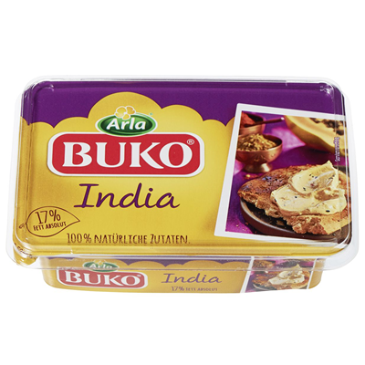 Буко. Сыр Buko. Сыр Buko в стекле. Arla Buko Frischkäse India 200g Selgros в Москве. Frischkaese.