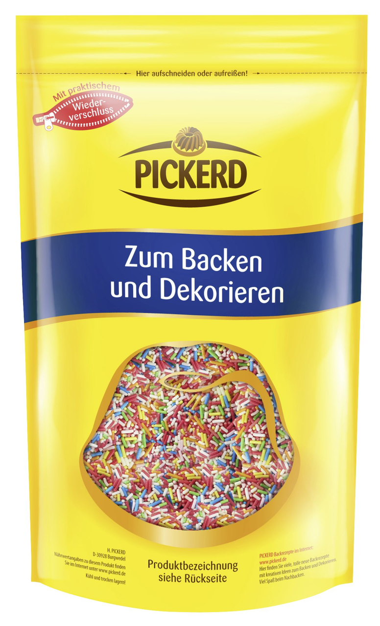 Pickerd Dekor Zuckerstreusel - 1 x 1 kg Packung