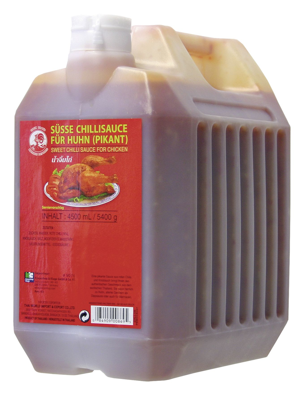 Cock Süße Chilisauce für Huhn - 1 x 4,5 l Kanister