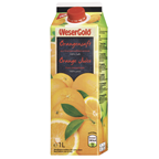Wesergold Orangensaft 100 % Fruchtgehalt Tetra Pack - 8 x 1 l Packungen