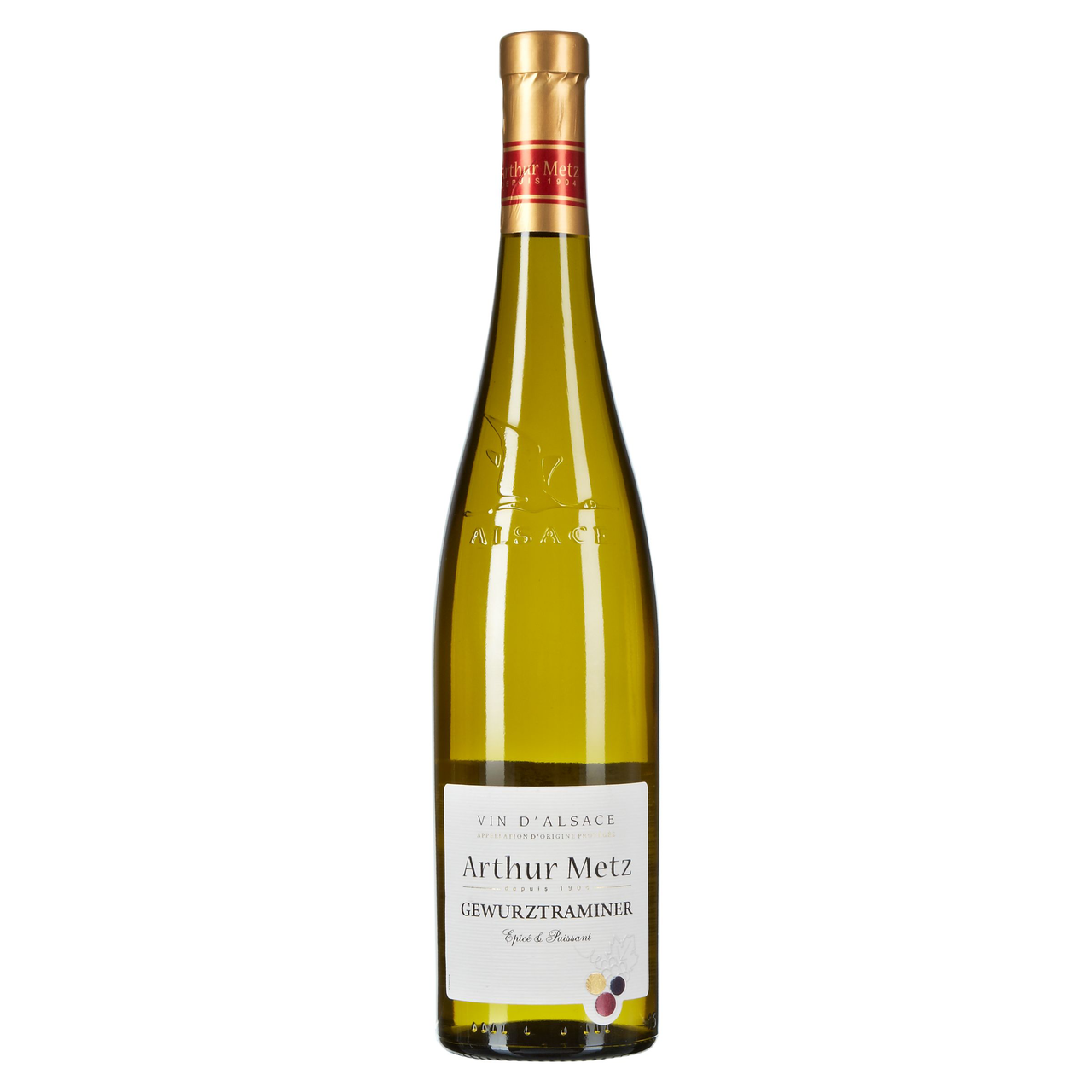 Arthur Metz Selection Gewürztraminer Weißwein 750 ml Flasche