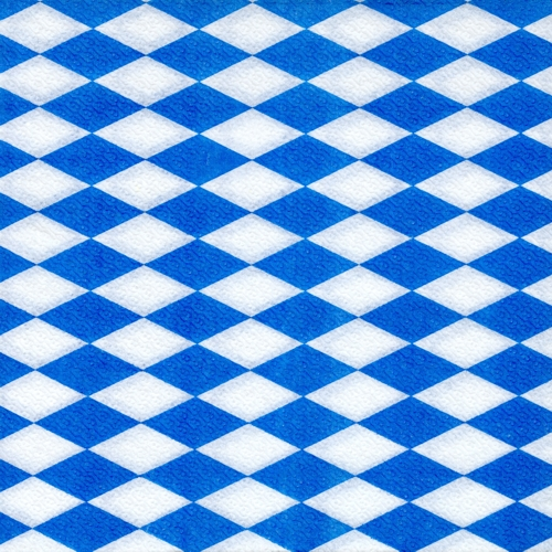 PAPSTAR Servietten Bayrisch Blau 33 x 33 cm 1-lagig 100 Stück