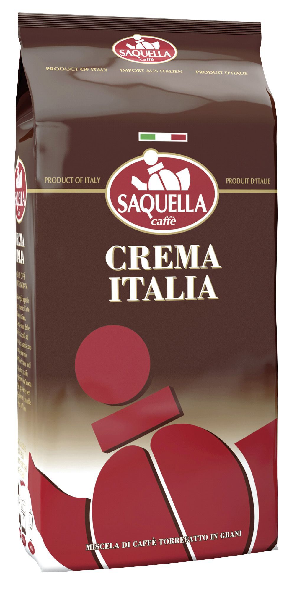 Saquella Kaffeebohnen Crema Italia - 1,00 kg Beutel
