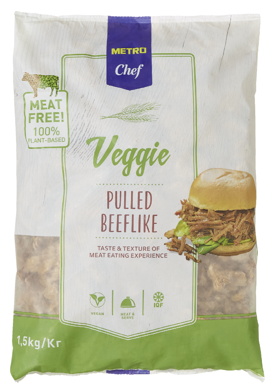 METRO Chef Veganes Pulled Beeflike Art tiefgefroren - 1,5 kg Packung