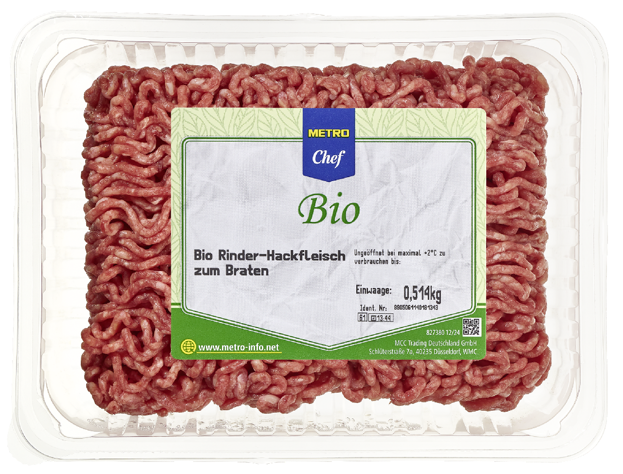 METRO Chef Bio Rinder Hackfleisch ca. 500 g - je kg