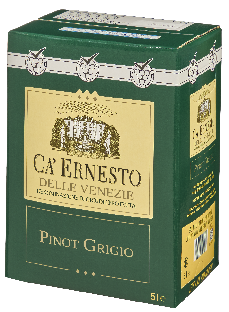Ca' Ernesto Bag In Box Pinot Grigio Delle Venezie IGT Weißwein trocken - 5,00 l Packung