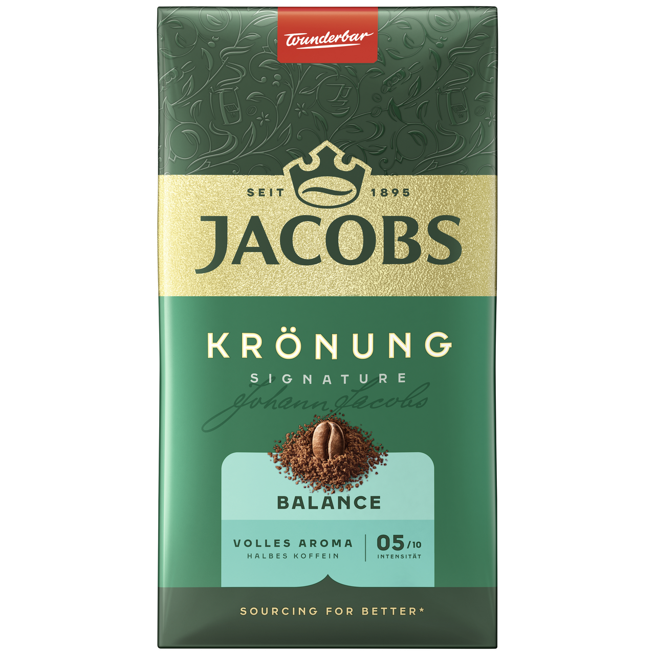 Jacobs Krönung Balance gemahlen, vak.-verpackt 500 g Packung