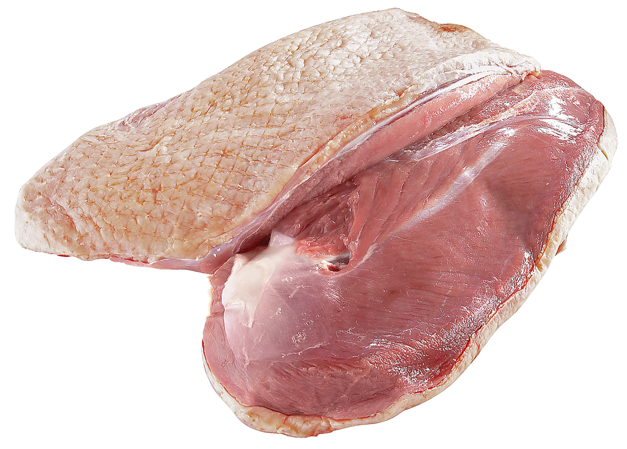 Barbarie Enten-Brustfilet tiefgefroren, mit Haut, ohne Knochen, aus Frankreich, vak.-verpackt 2 Stück - je kg
