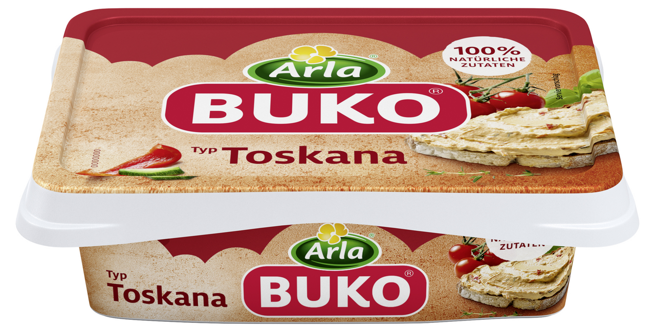 Buko Toskana Frischkäsezubereitung, 13 % Fett - 10 x 200 g Becher