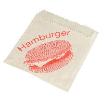 Papstar Hamburger Tuten Weiss Rot Papier Rechteckig Metro
