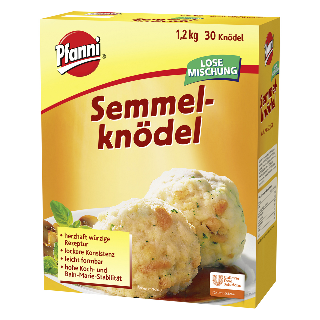 Pfanni Semmelknödel lose Mischung, ca. 30 Knödel 1,2 kg Karton