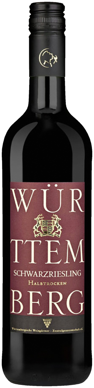 Württemberger Schwarzriesling QbA Rotwein halbtrocken - 750 ml Flasche