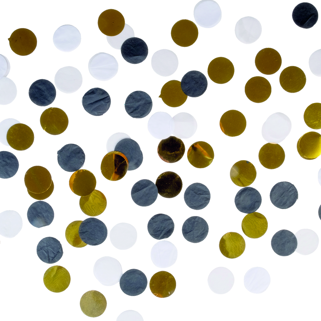 Heyne Konfetti Edel, Papier & Metallic, Weiß, Gold, Schwarz