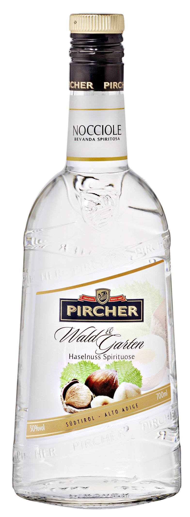 Pircher Wald & Garten Haselnuss-Spirituose 30 % Vol. 0,7 l Flasche