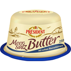 Président Butter mit Meersalz 80 % Fett - 250 g Packung