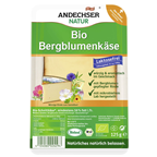 Andechser Natur Bio Bergblumenkäse Scheiben laktosefrei, 50 % Fett 125 g Packung