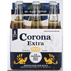 Corona Extra Glas Mehrweg - 6 x 0,355 l Flaschen im 6er Pack