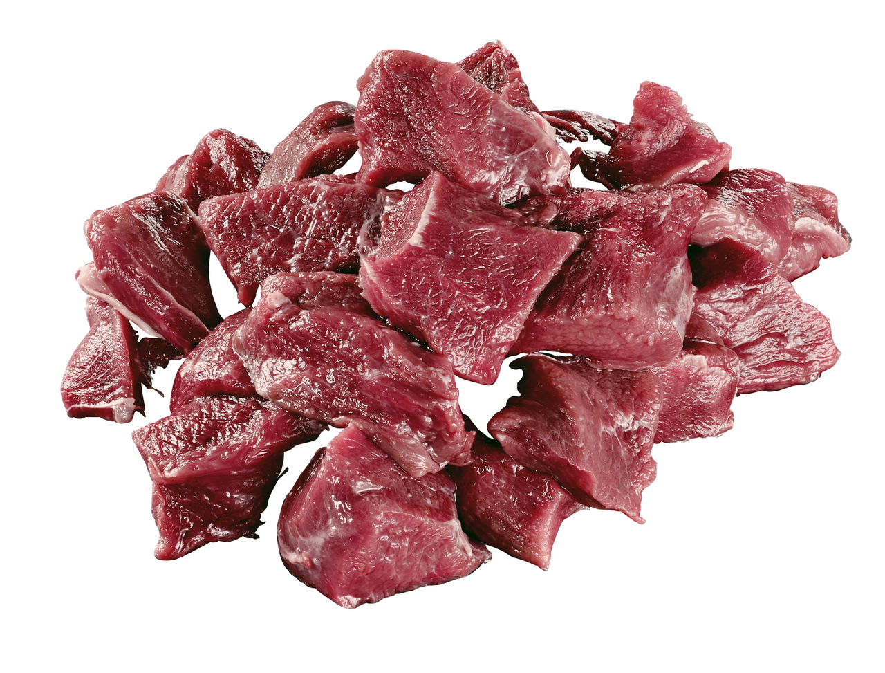 Wild-Edelgulasch tiefgefroren, handgeschnitten, Gastro-Zuschnitt, deutsche Zerlegung, vak.-verpackt ca. 2,5 kg