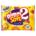 nimm2 Soft gefüllte Kaubonbons, Mix aus Orange, Zitrone, Erdbeere & Kirsche 800 g Beutel
