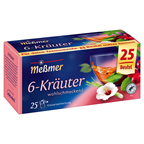 Meßmer Kräutertee 6 Kräuter-Mischung 25 Teebeutel - 50 g Faltschachtel