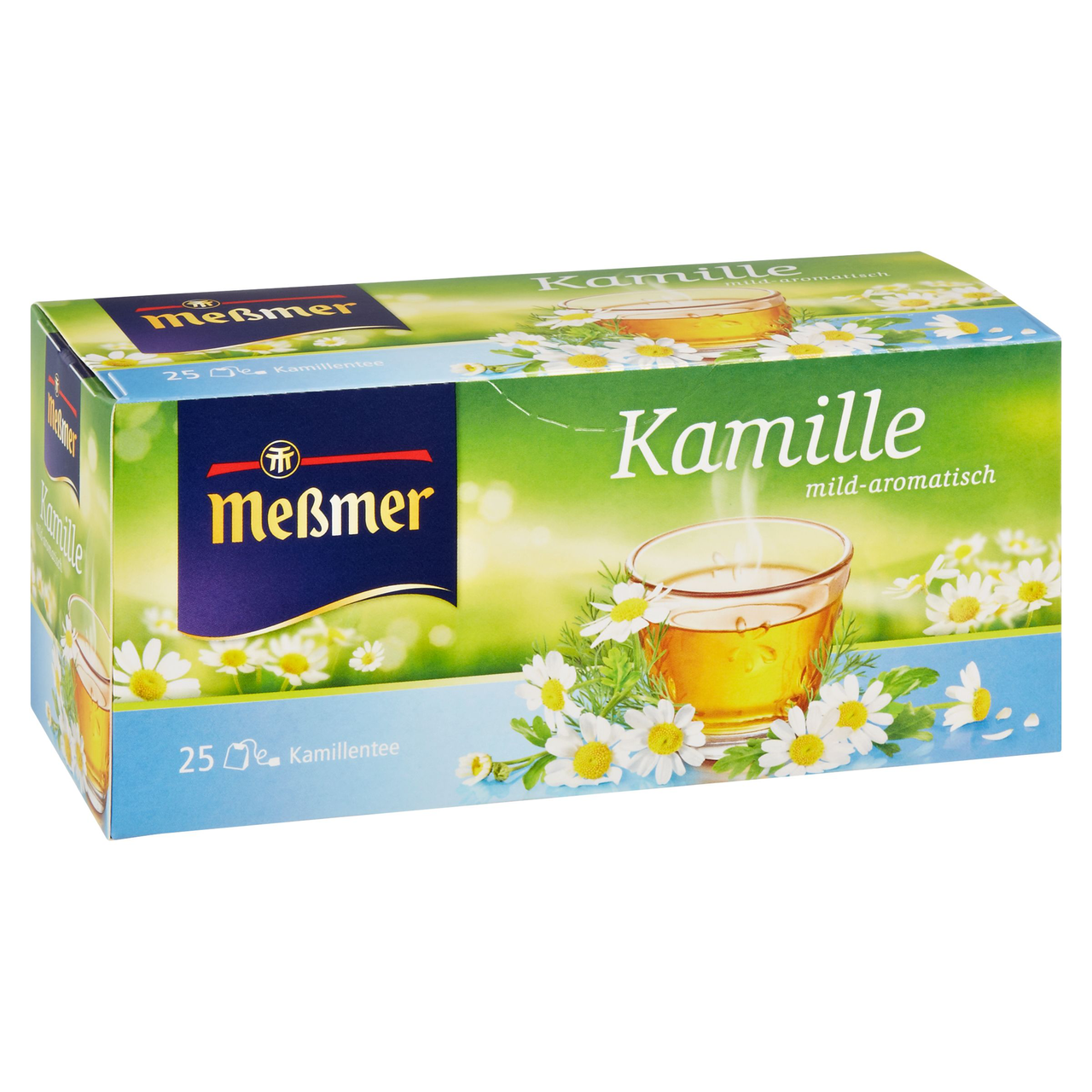 Meßmer Kräutertee Kamille mild-aromatisch, 25 Teebeutel - 38 g Faltschachtel