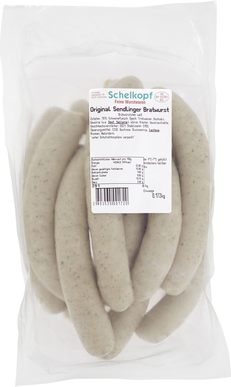 Schelkopf Original Sendlinger Bratwurst