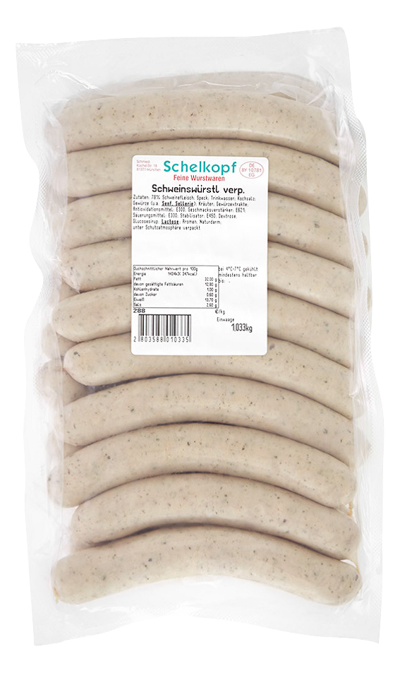Schelkopf Schweinswürstl 600 g