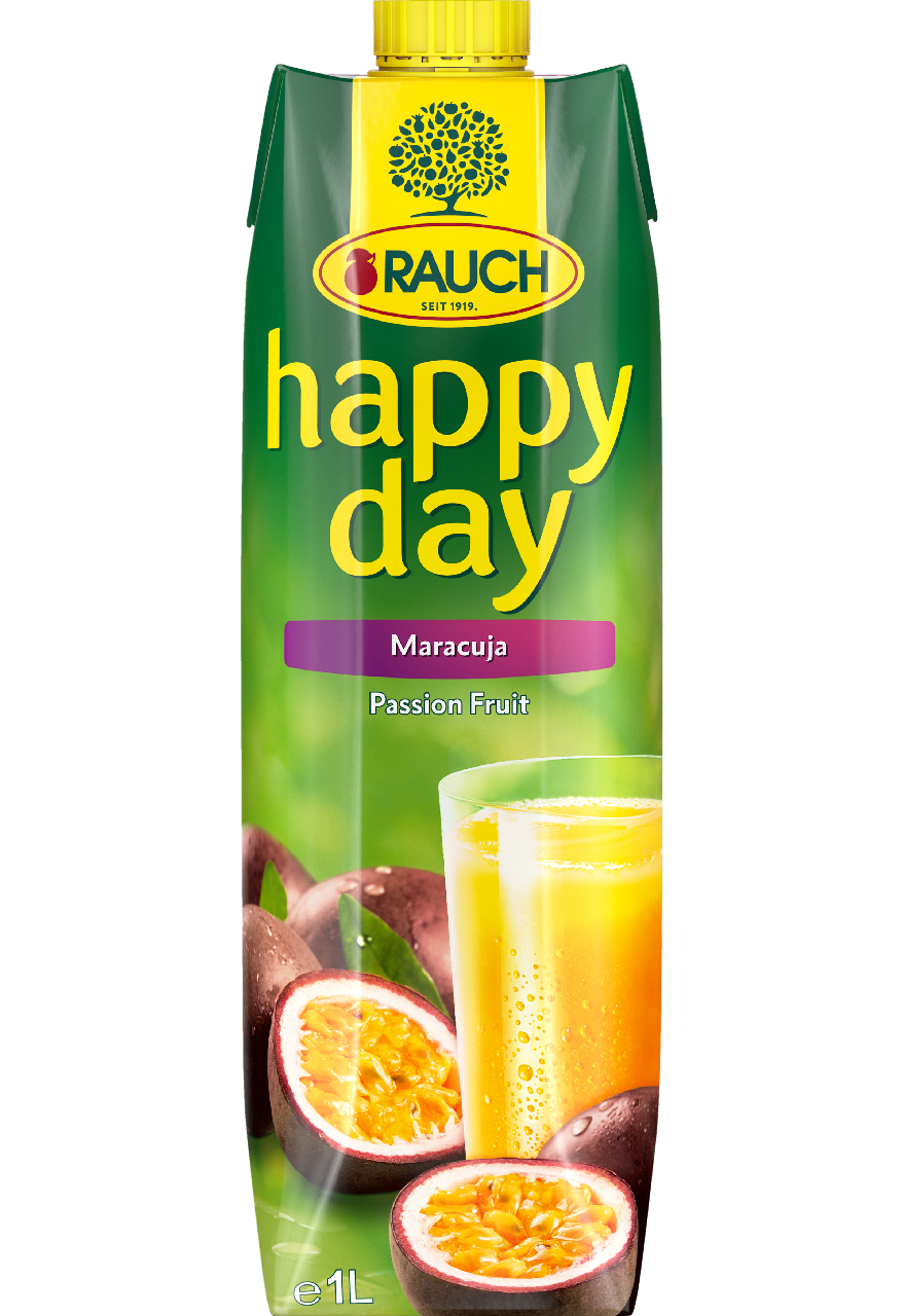 Happy Day Fruchtnektar Maracuja mind. 25 % Fruchtgehalt Tetra Pack - 1 l Packung