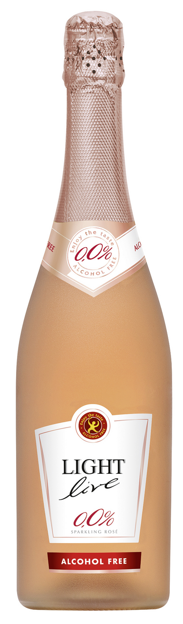 Light Live Sparkling Rosé alkoholfrei - 750 ml Flasche