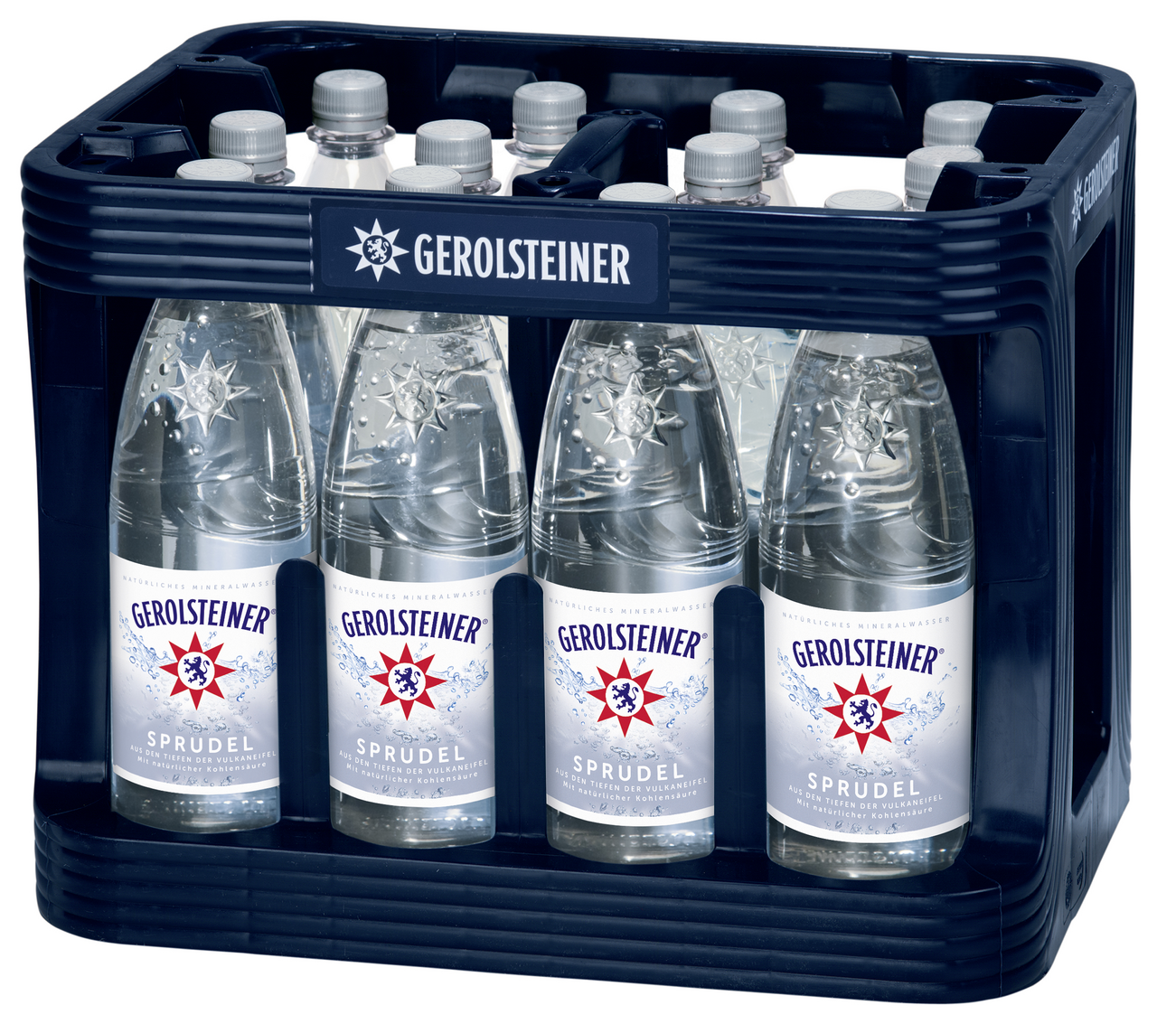 Gerolsteiner Mineralwasser Sprudel PET Mehrweg - 12 x 1 l Flaschen
