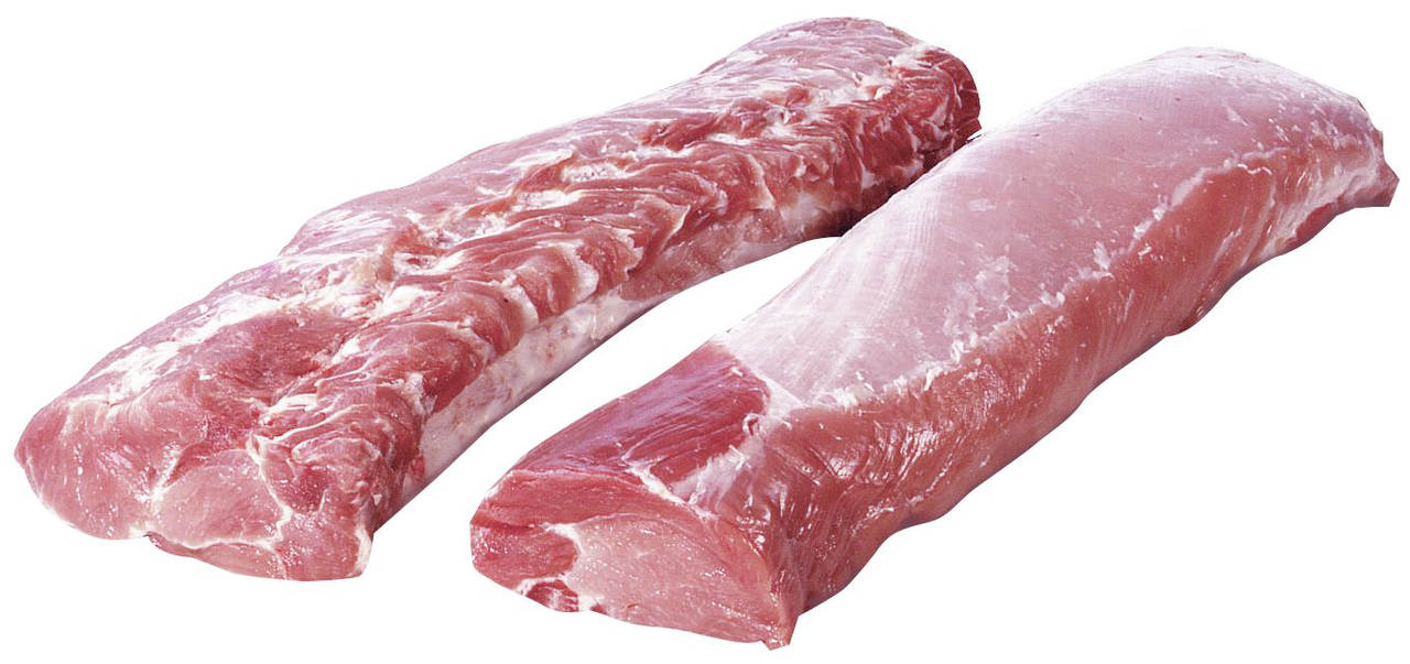 QS Schweinelachse ohne Knochen ohne Kette tiefgefroren vak.-verpackt ca. 3,2 kg Stücke - je kg