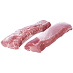 QS Schweinelachse ohne Knochen ohne Kette tiefgefroren vak.-verpackt ca. 3,2 kg Stücke - je kg