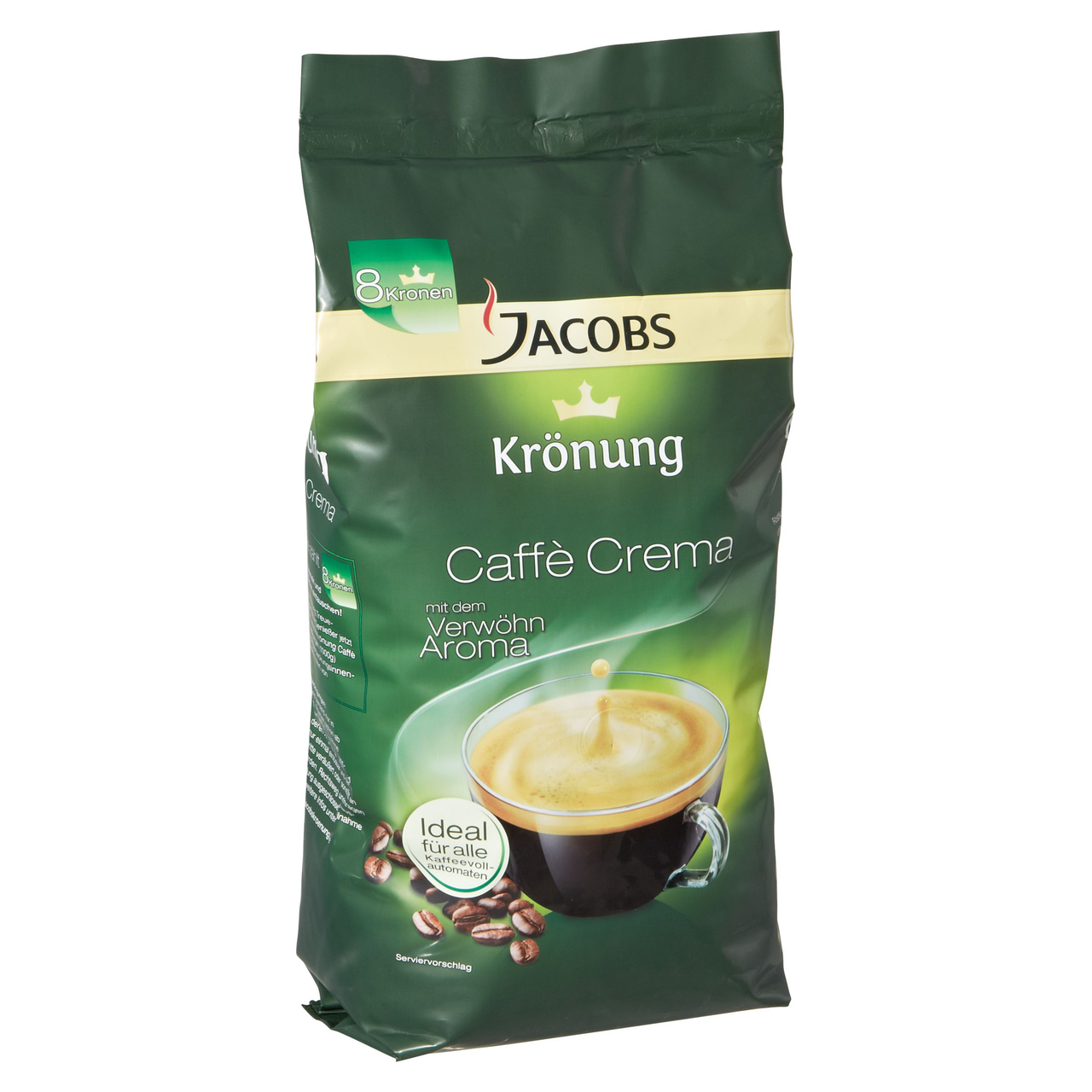 Jacobs Krönung Caffè Crema Klassisch ganze Bohnen 1 kg Beutel
