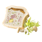 Swiss Gourmet Kalbfleisch Pate Kalbfleischpastete im Teigmantel mit Aspik 300 g