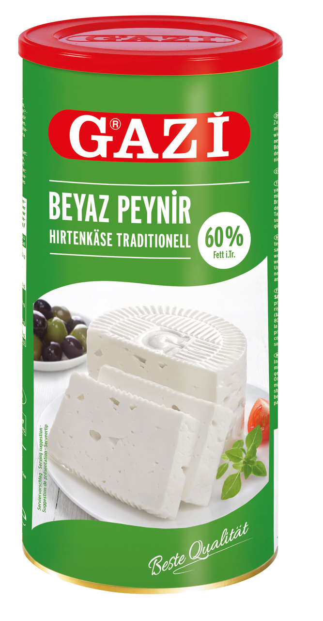 Gazi Hirtenkäse Weichkäse, 60 % Fett 800 g Dose